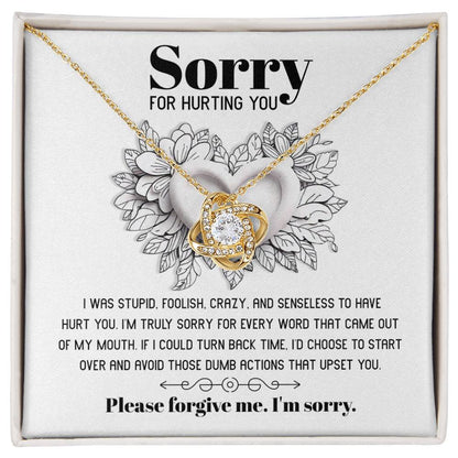 Sorry - Turn Back Time - Love Knot Necklace
