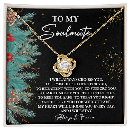 Soulmate - Treat You Right - Love Knot Necklace