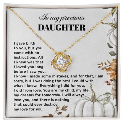 Daughter - Did From Love - Love Knot Necklace
