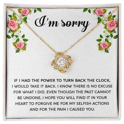 Sorry - Make It Right - Love Knot Necklace