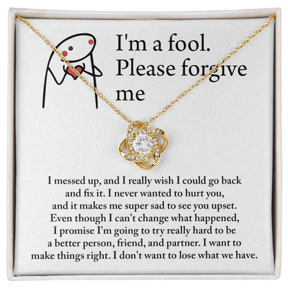 Sorry - Make Things Right - Love Knot Necklace