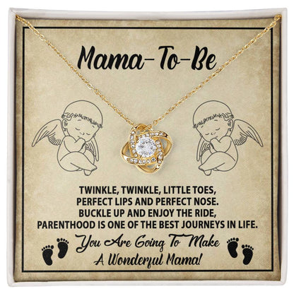 Mama To Be - Enjoy The Ride - Love Knot Necklace