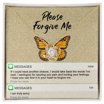Sorry - In Your Heart - Love Knot Necklace