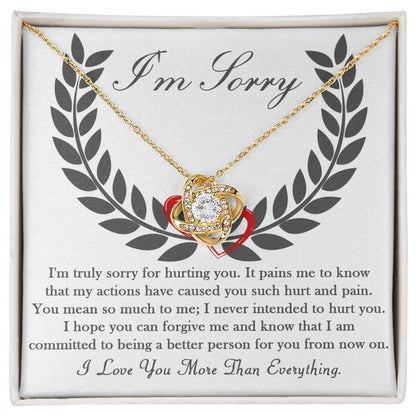 Sorry - From Now On - Love Knot Necklace