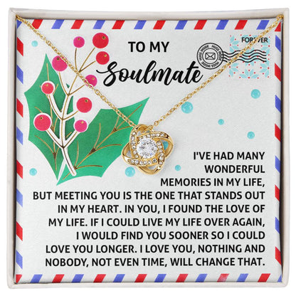 Soulmate - Love You Longer - Love Knot Necklace