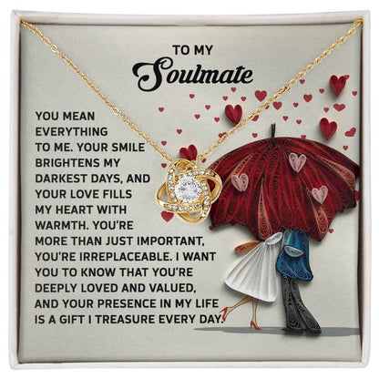Soulmate - Deeply Loved - Love Knot Necklace