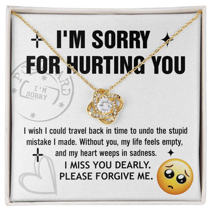 Sorry - Travel Back - Love Knot Necklace