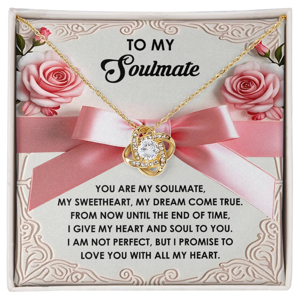 Soulmate - Heart And Soul - Love Knot Necklace
