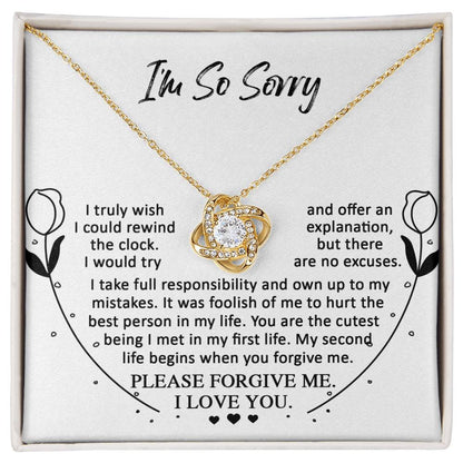 Sorry - My First Life - Love Knot Necklace