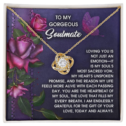 Soulmate - Unspoken Promise - Love Knot Necklace