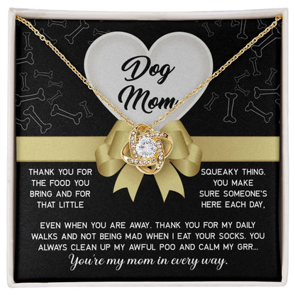 Dog Mom - In Every Way Love Knot Necklace