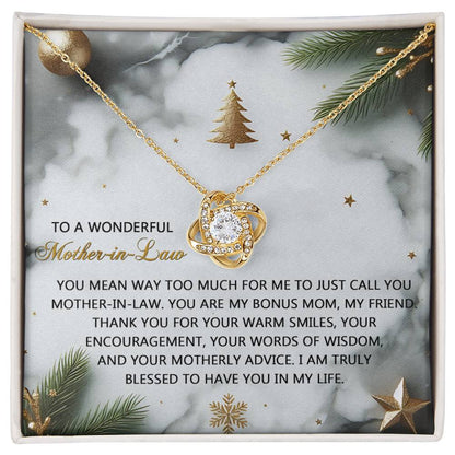 Mother-in-Law - Motherly Advice - Love Knot Necklace