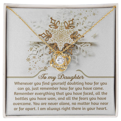 Daughter - You Can Go - Love Knot Necklace