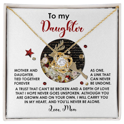 Daughter - Forever As One - Love Knot Necklace