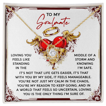 Soulmate - Keep Going - Love Knot Necklace