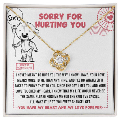 Sorry - Every Chance - Love Knot Necklace