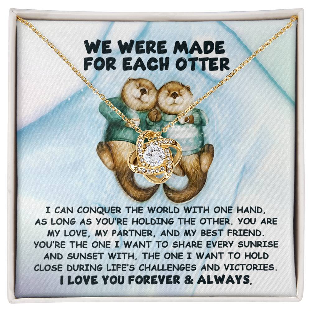 Soulmate -  For Each Otter - Love Knot Necklace