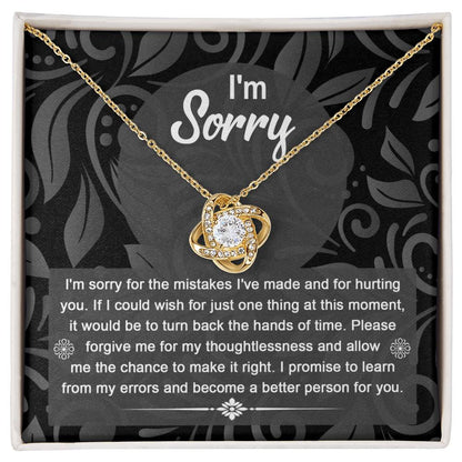 Sorry - Just One Thing - Love Knot Necklace