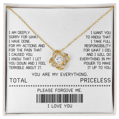 Sorry - Make It Up - Love Knot Necklace