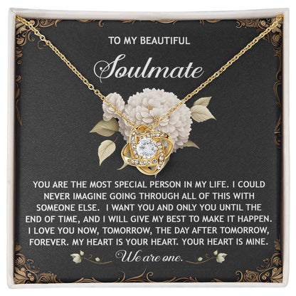 Soulmate - We Are One - Love Knot Necklace