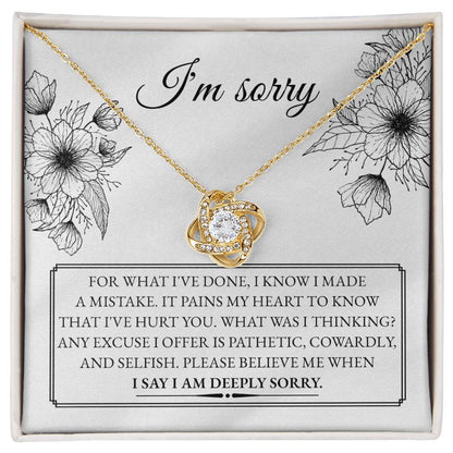 Sorry - Made A Mistake - Love Knot Necklace