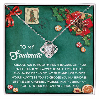 Soulmate - Be Safe -  Love Knot Necklace
