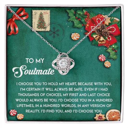 Soulmate - Be Safe -  Love Knot Necklace