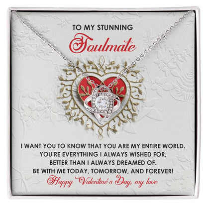 Soulmate - Be With Me - Love Knot Necklace