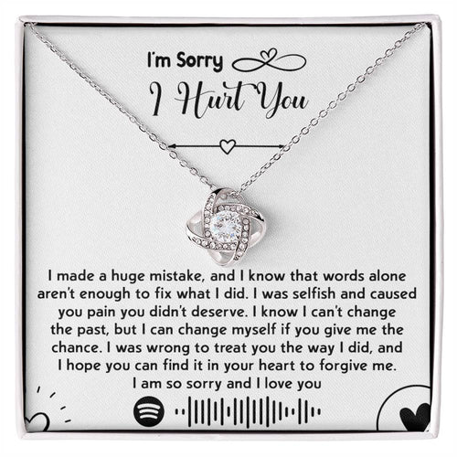 Sorry - You Didn't Deserve - Love Knot Necklace