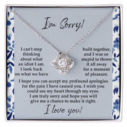 Sorry - Through My Eyes - Love Knot Necklace