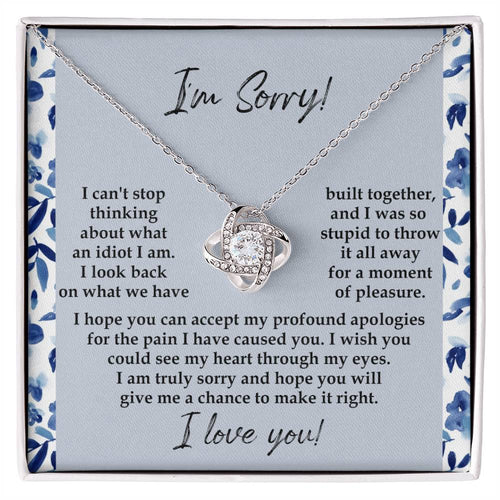 Sorry - Through My Eyes - Love Knot Necklace