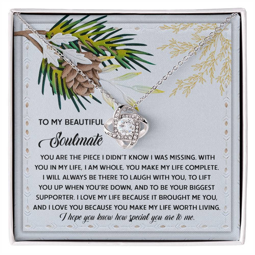 Soulmate - Biggest Supporter - Love Knot Necklace