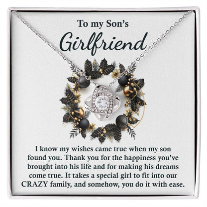 Son's Girlfriend - Found You - Love Knot Necklace
