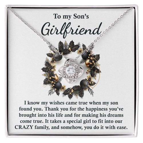 Son's Girlfriend - Found You - Love Knot Necklace