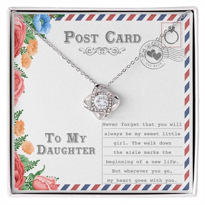 Daughter - Goes With You - Love Knot Necklace
