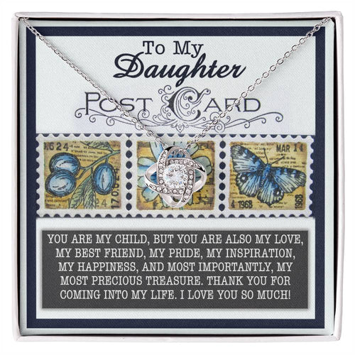 Daughter - Precious Treasure - Love Knot Necklace