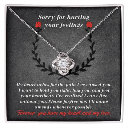 Sorry - Make Amends - Love Knot Necklace