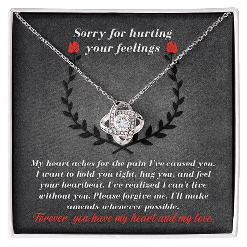 Sorry - Make Amends - Love Knot Necklace