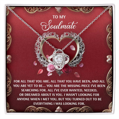 Soulmate - I Met You - Love Knot Necklace