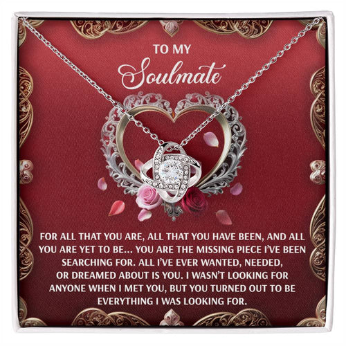 Soulmate - I Met You - Love Knot Necklace