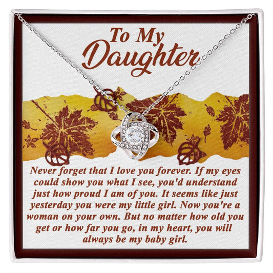 Daughter - On Your Own - Love Knot Necklace