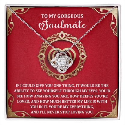 Soulmate - Through My Eyes - Love Knot Necklace