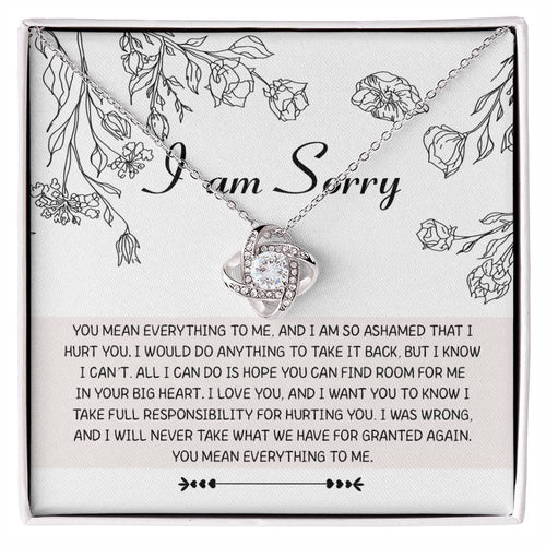 Sorry- Your Big Heart - Love Knot Necklace