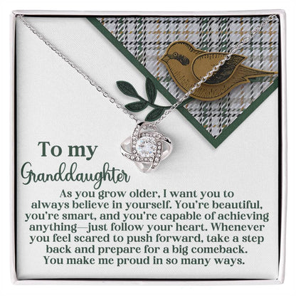 Granddaughter - A Big Comeback - Love Knot Necklace