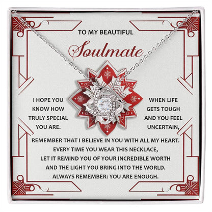 Soulmate - You Are Enough - Love Knot Necklace