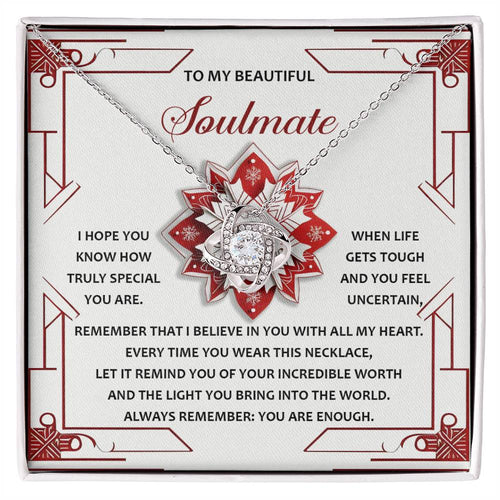 Soulmate - You Are Enough - Love Knot Necklace