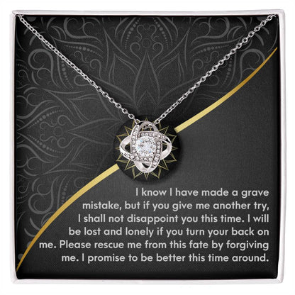 Sorry - Turn Your Back - Love Knot Necklace