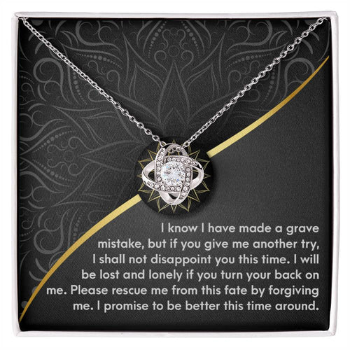 Sorry - Turn Your Back - Love Knot Necklace
