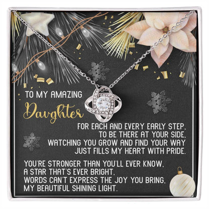 Daughter - Shining Light - Love Knot Necklace