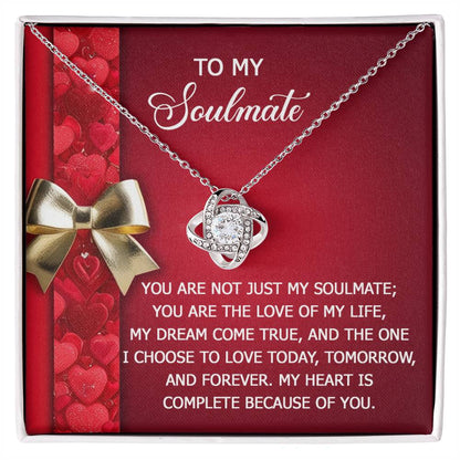 Soulmate - Because Of You - Love Knot Necklace